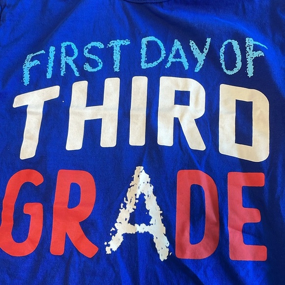 First Day of Third Grade Tee Shirt - Worn Once - Picture 3 of 3